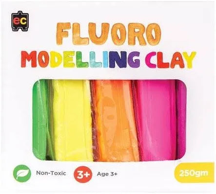 Educational Colours Modelling Clay 250g - Fluoro