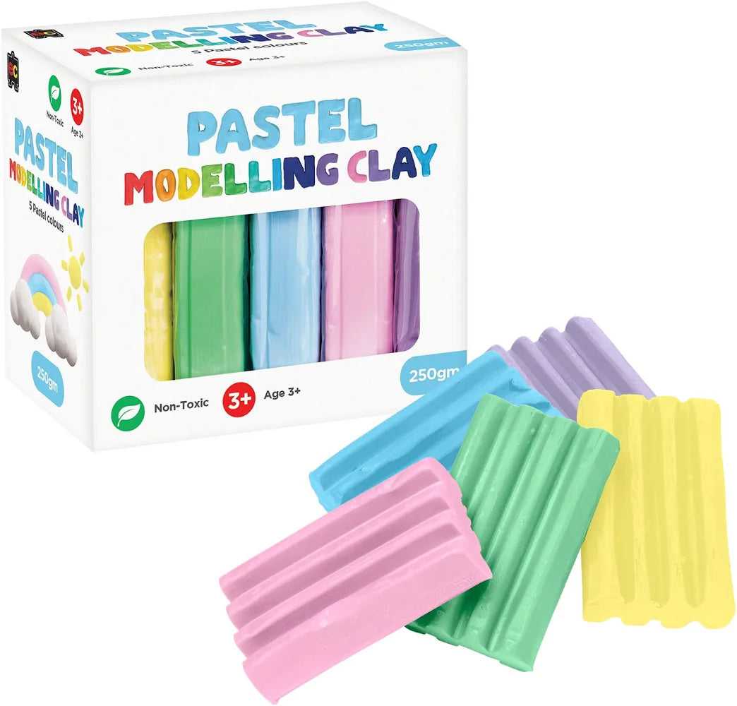 Educational Colours Modelling Clay 250g - Pastel