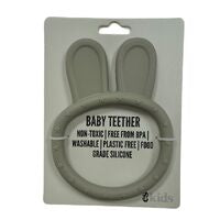 ES kids Baby teether silicone bunny ring