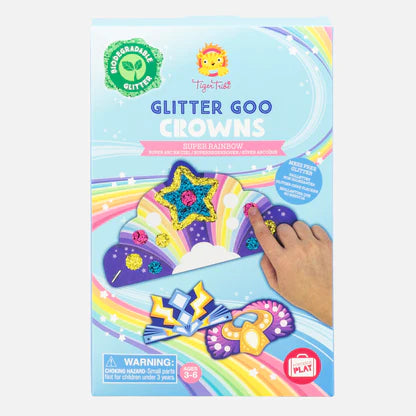 Tiger tribe glitter goo crowns - super rainbow