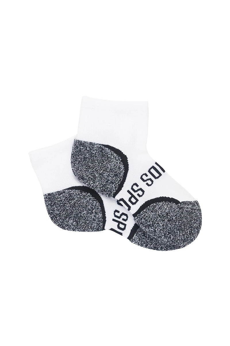 Bonds Ultimate Comfort 1/4 Crew Sock 3 pack in White