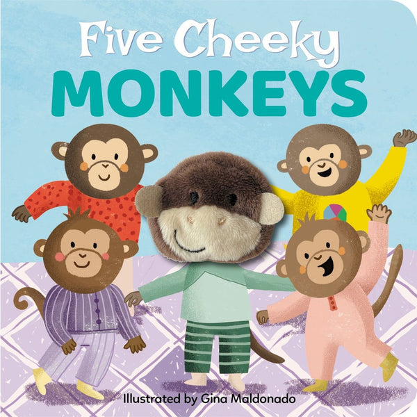 Five Cheeky Monkeys Finger Puppet Book
