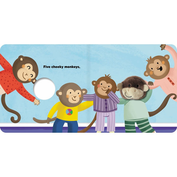 Five Cheeky Monkeys Finger Puppet Book