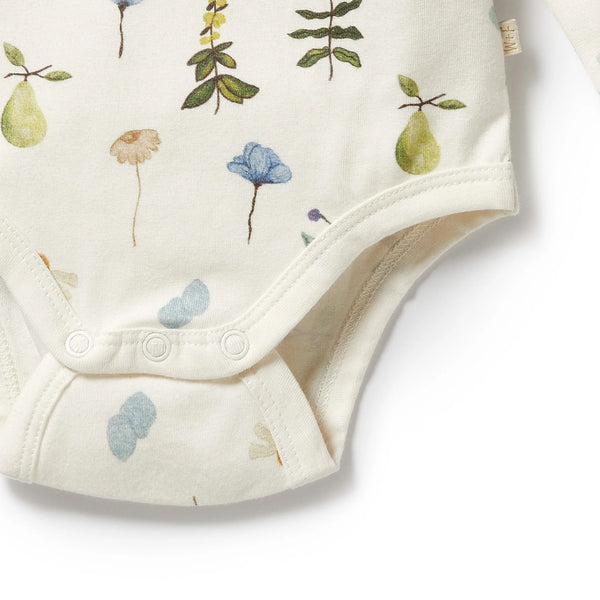 Wilson & Frenchy Petite Garden Organic Bodysuit in Multi