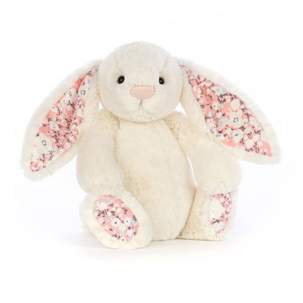 Jellycat cherry blossom medium in white with floral ears