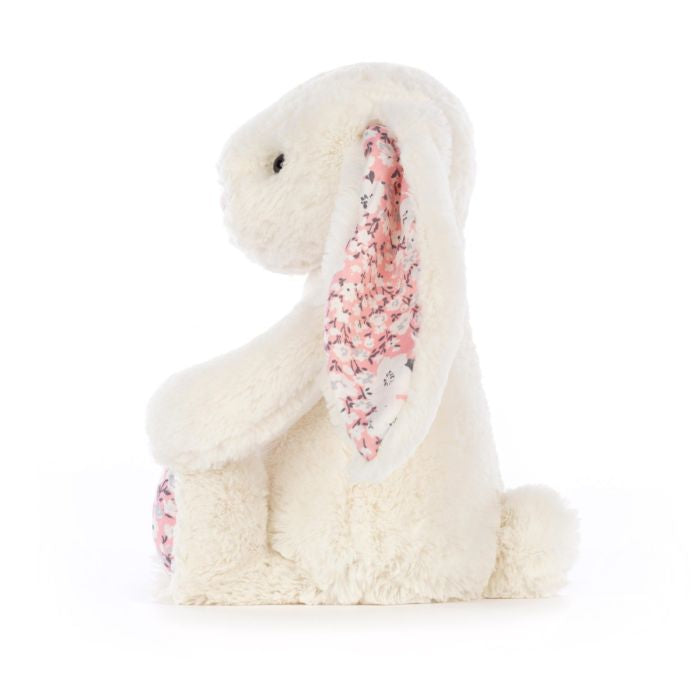 Jellycat cherry blossom medium in white with floral ears