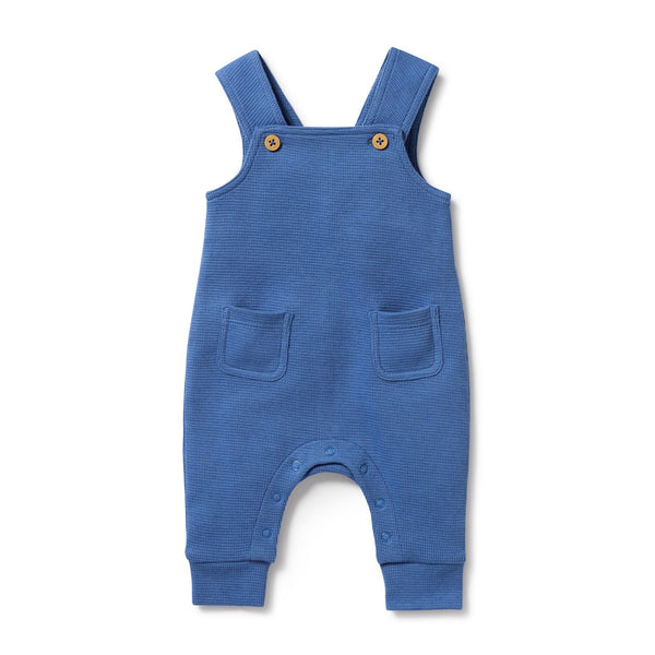 Wilson & Frenchy Brilliant Blue Organic Waffle Overall in Blue