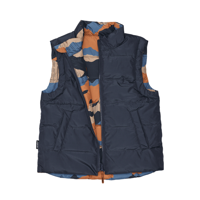 Crywolf Reversible Vest Camo Mountain in Multicolour