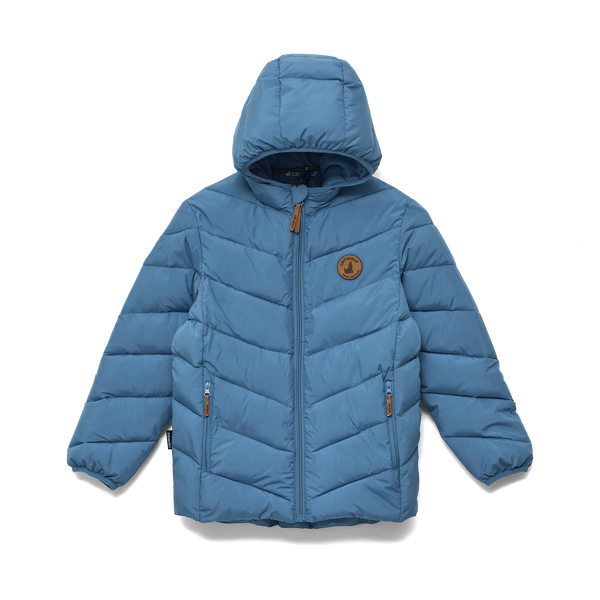 Crywolf Eco-Puffer Jacket Southern Blue in Blue