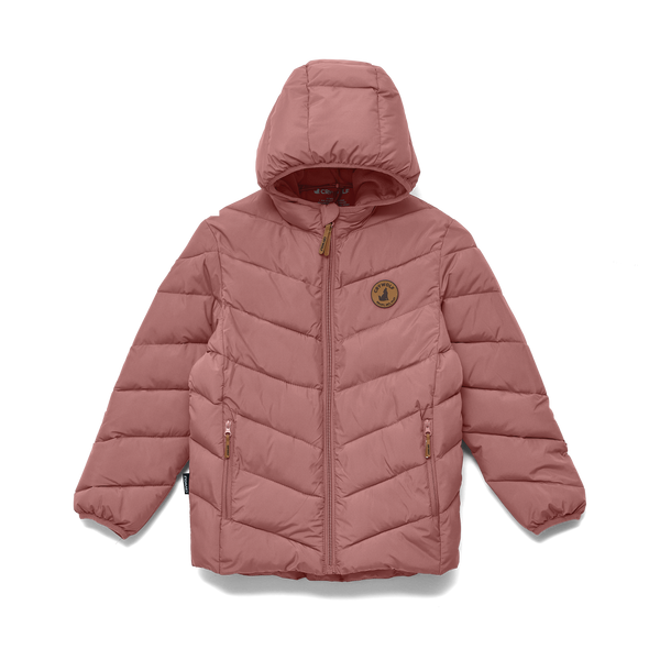 Crywolf Eco-Puffer Jacket Rosewood in Pink