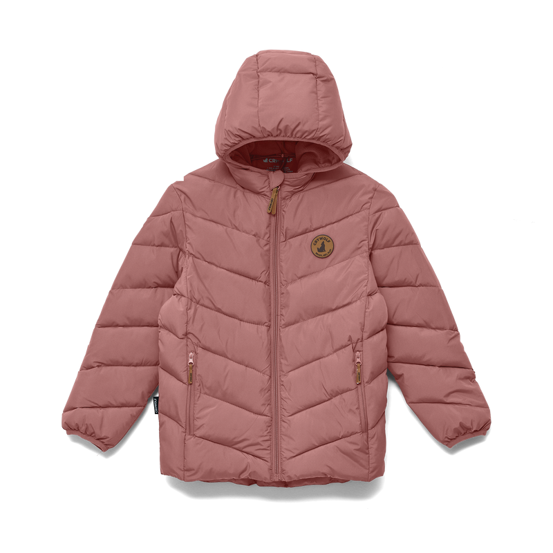 Crywolf Eco-Puffer Jacket Rosewood in Pink
