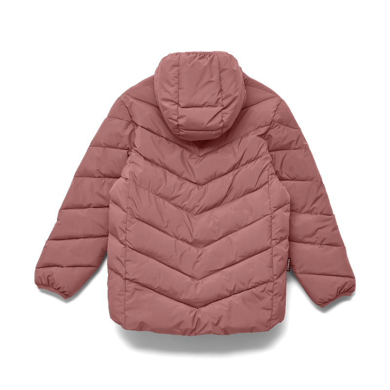 Crywolf Eco-Puffer Jacket Rosewood in Pink