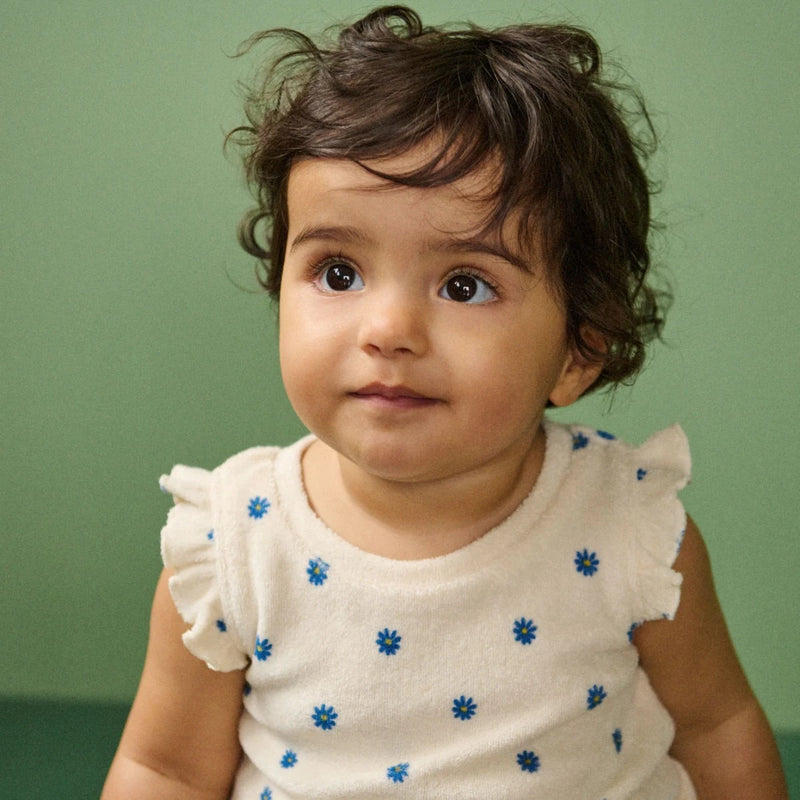 Nature Baby Fleur Tee and bloomers terry fabric in daisy print