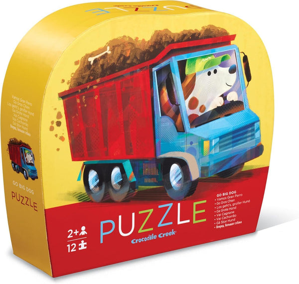 Crocodile Creek 12pc Mini Puzzle - Go Big Dog!