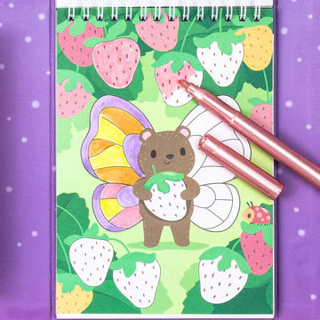 Tiger Tribe shimmer colouring set - little fairy land
