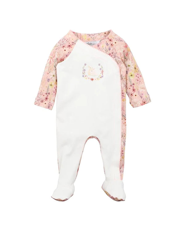 Bebe Thea Print Wrap Onesie in multicolour