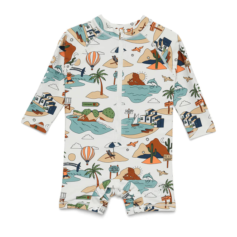 Crywolf rash suit paradise in multi colours