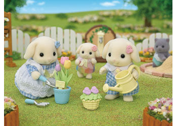 Sylvanian families blossom gardening set Flora rabbit Sister & Brother