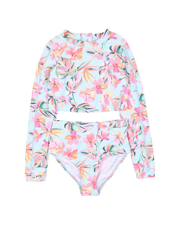 Minihaha Lou Print LS Rash Set Lou Print in Multi