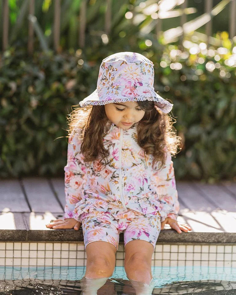 Minihaha Evelyn Print Swim Sunhat in Multi