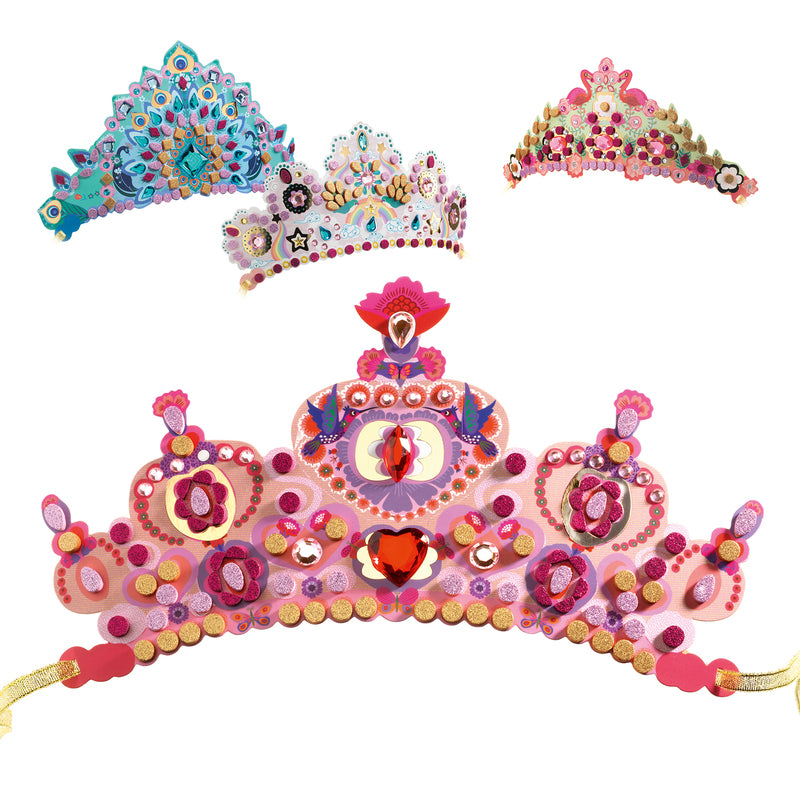 Djeco Do It Yourself Like a Princess Tiaras (mosaic)