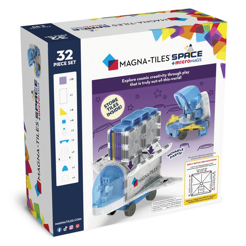 Magna Tiles Space & MicroMAGS - 32 piece set
