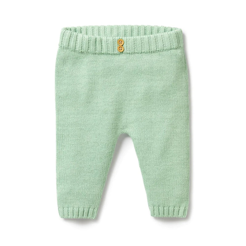 Wilson & Frenchy Mint Green Knitted Legging in Green