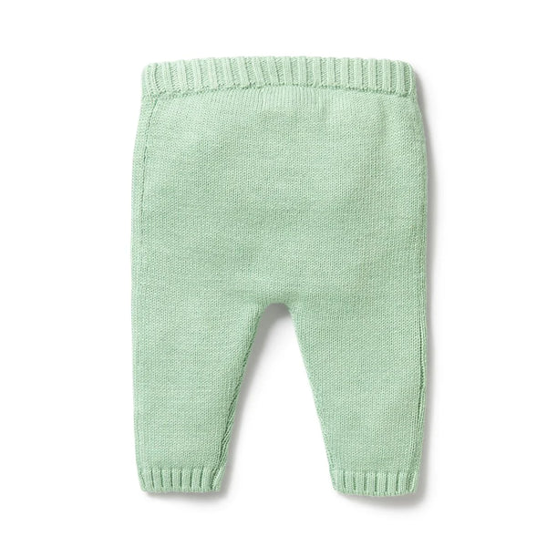 Wilson & Frenchy Mint Green Knitted Legging in Green
