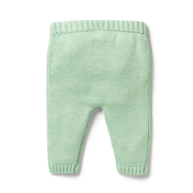 Wilson & Frenchy Mint Green Knitted Legging in Green