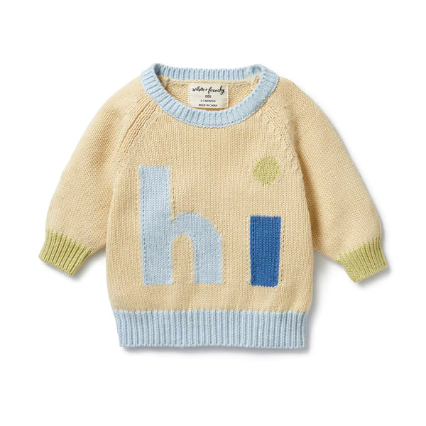 Wilson & Frenchy Knitted Jacquard Jumper - Dew
