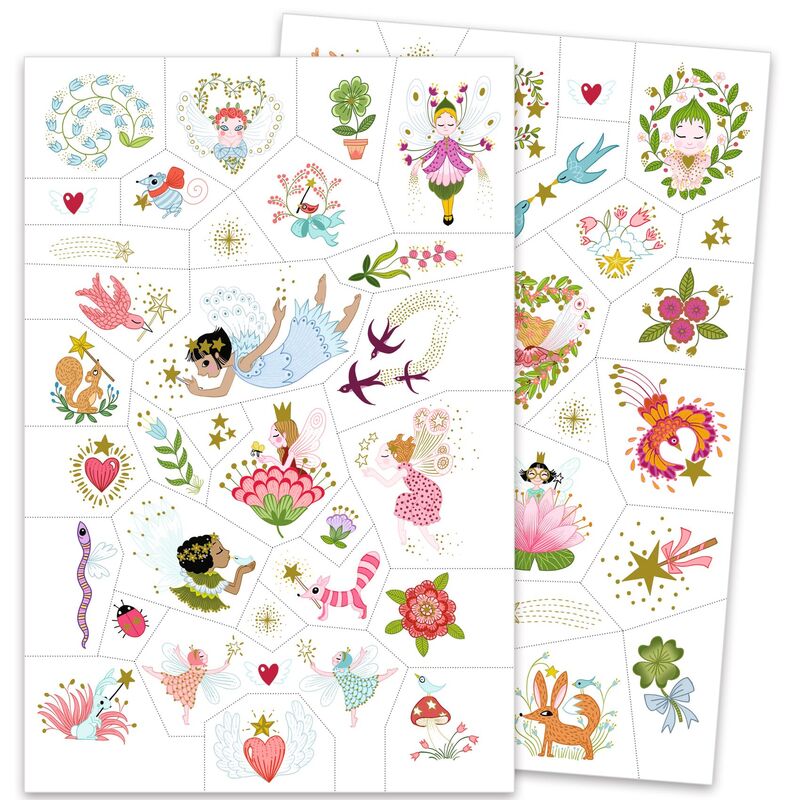 Djeco 50+ fairy friends tattoos