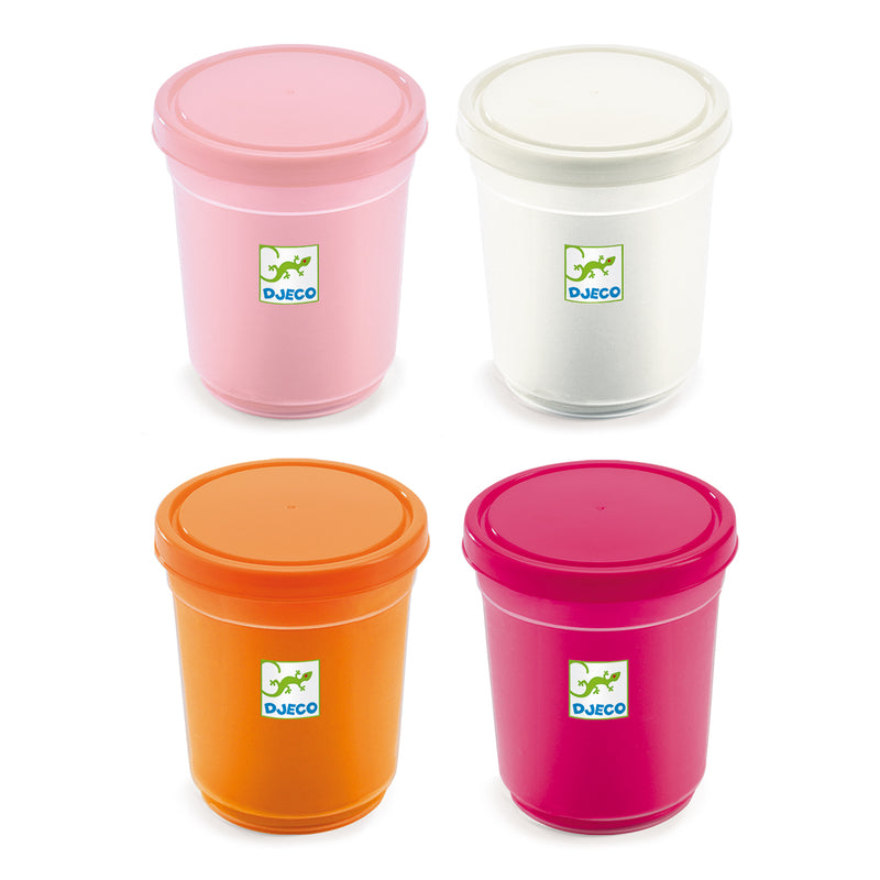 Djeco 4 pots of modelling dough - sweet