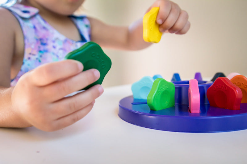 Djeco 12 toddler flower crayons
