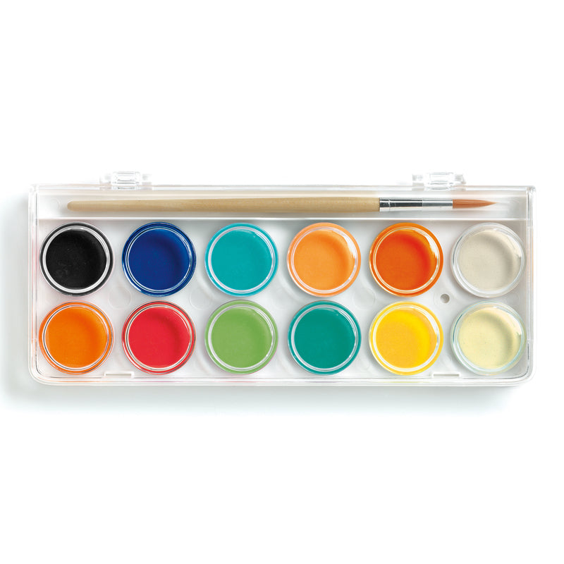 Djeco 12 colour palette classic