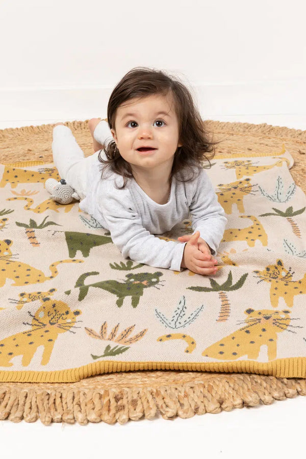 Indus Lenny leopard  Baby Blanket