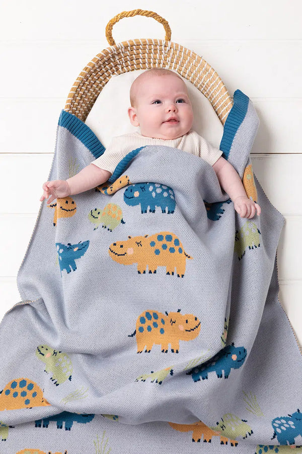 Indus Henry Hippo Baby Blanket