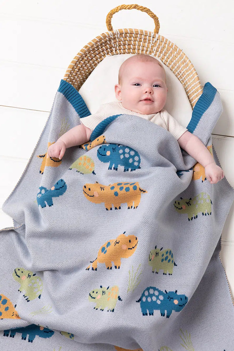 Indus Henry Hippo Baby Blanket