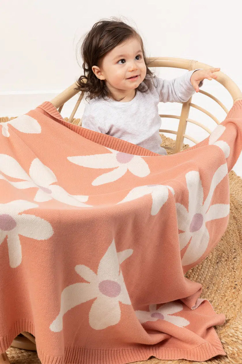Indus Daisy Baby Blanket