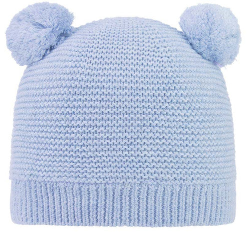 Toshi organic beanie snowy - sea breeze in blue