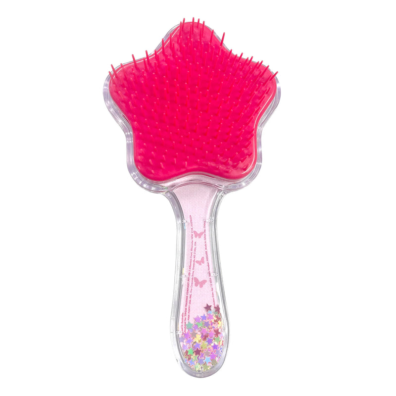 Pink poppy enchanted mermaids and dazzling butterfly hair brush