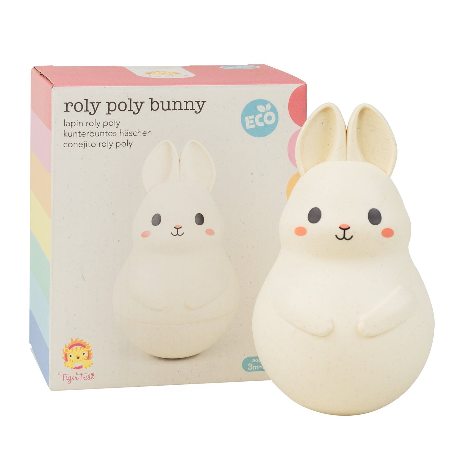 Tiger Tribe Roly Poly bunny chime toys