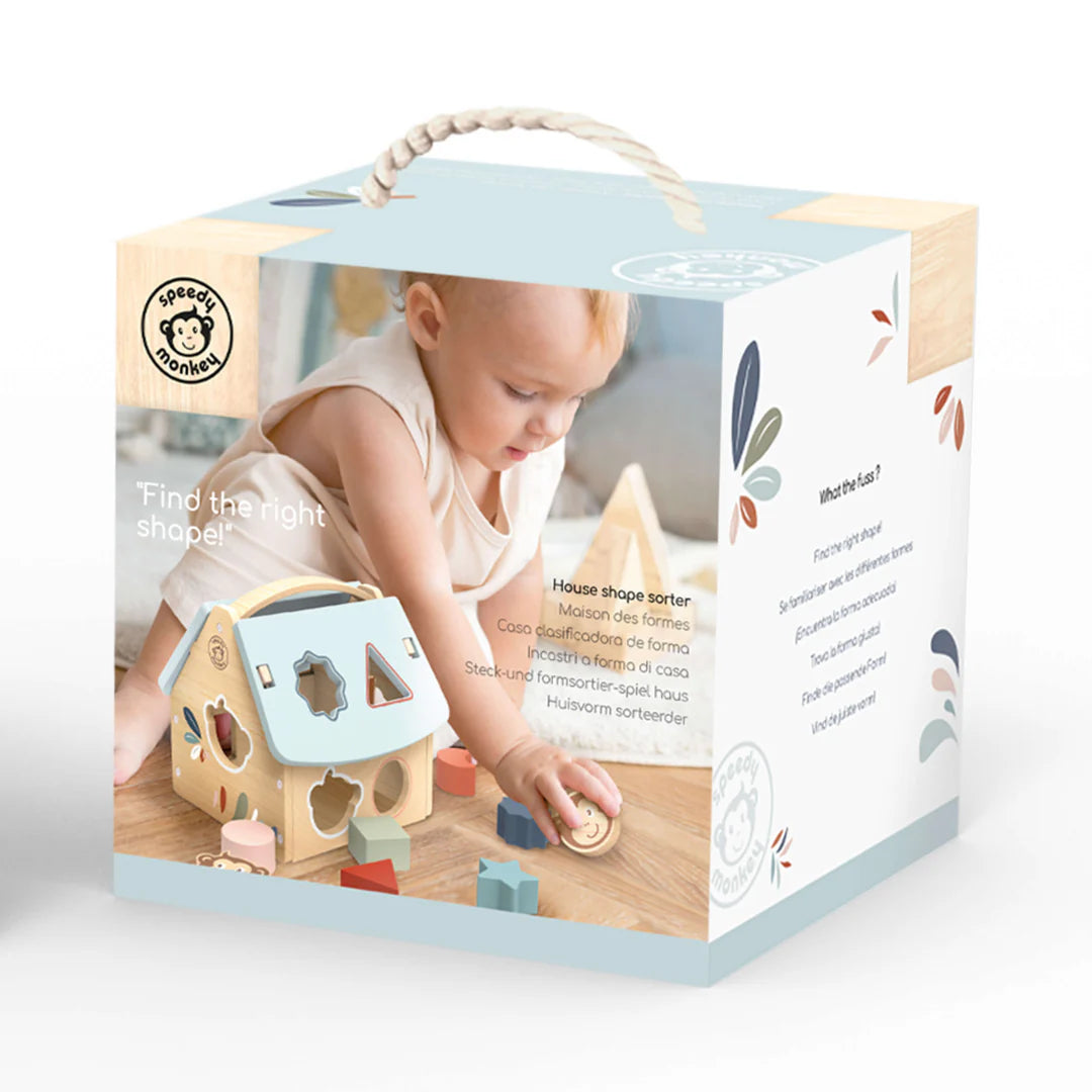 Speedy Monkey house shape sorter