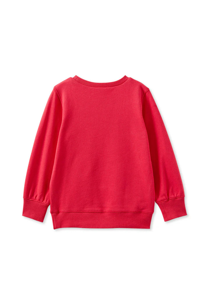 Milky Mon Cheri Sweat in red