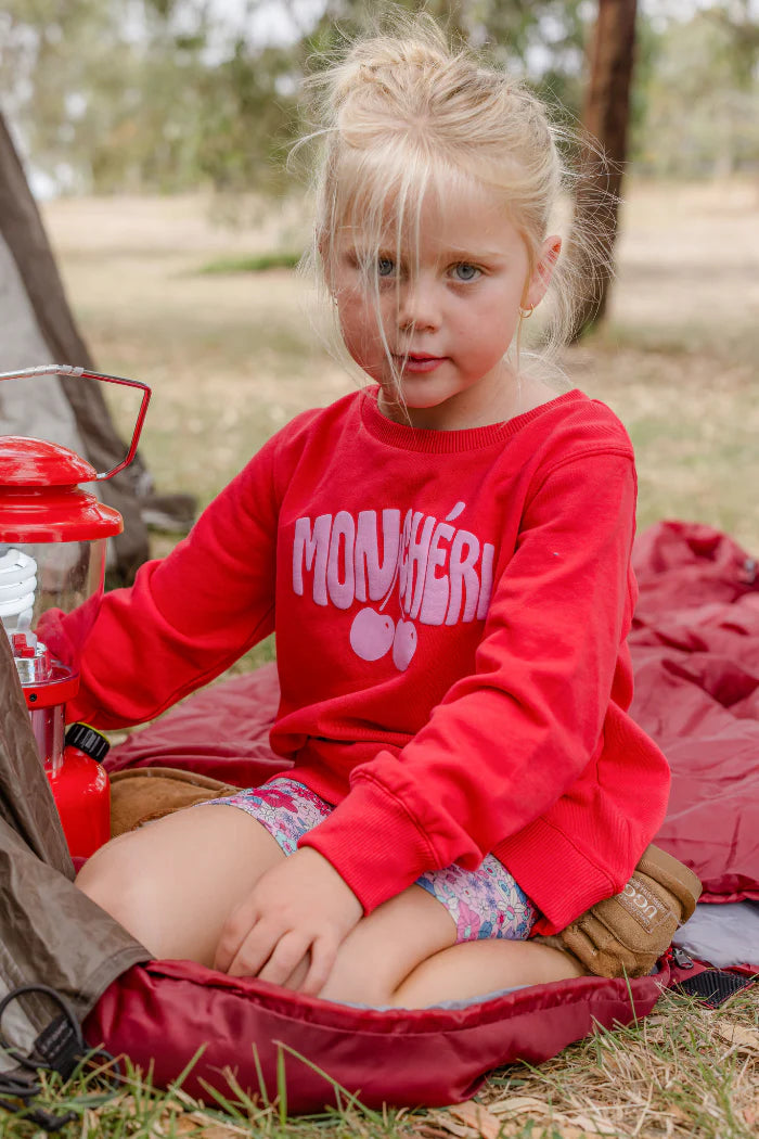 Milky Mon Cheri Sweat in red