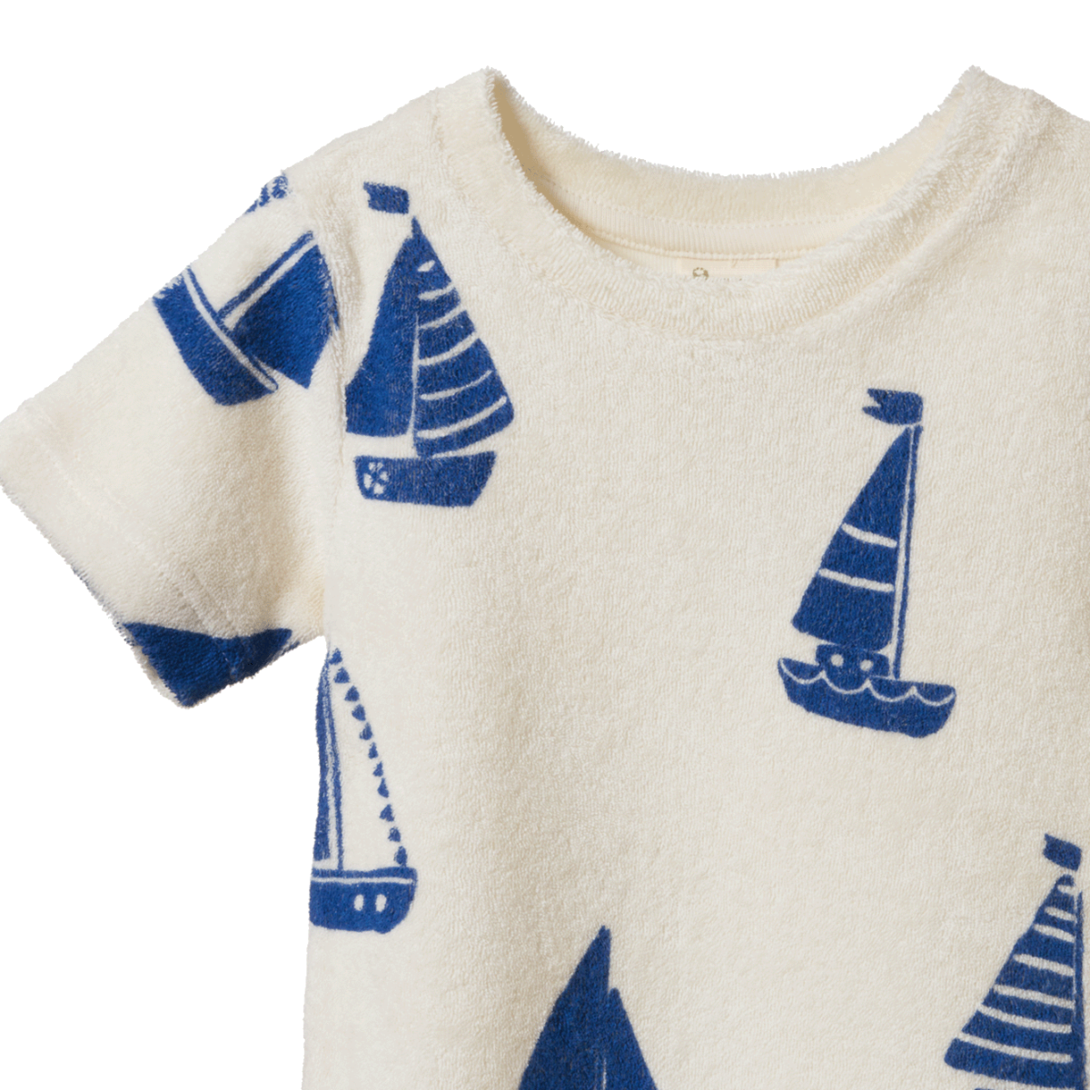 Nature Baby River tee terry in Regatta print Terry