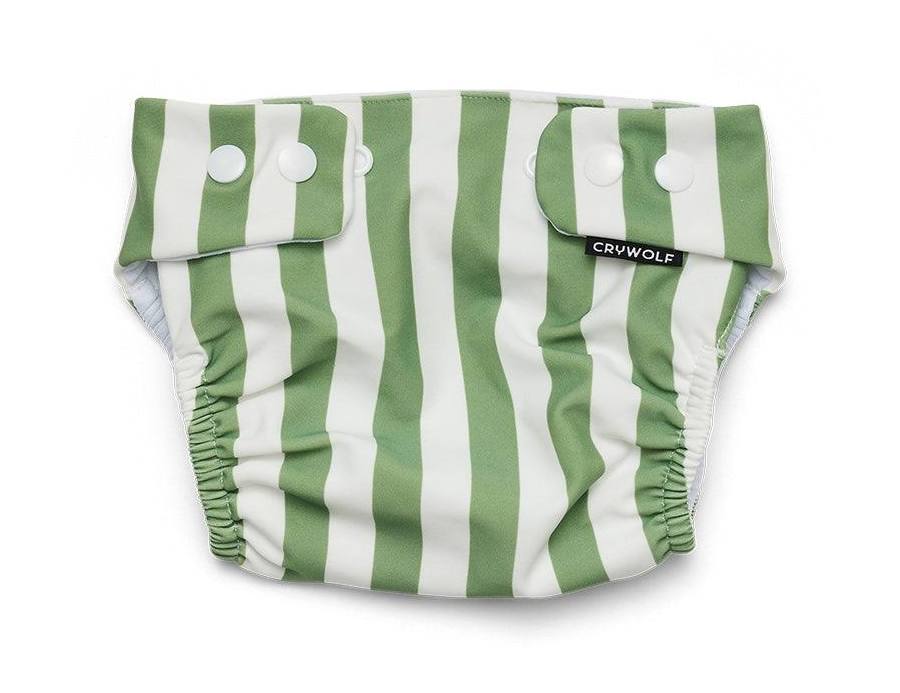 Crywolf reusable swim nappy in coastal stripe