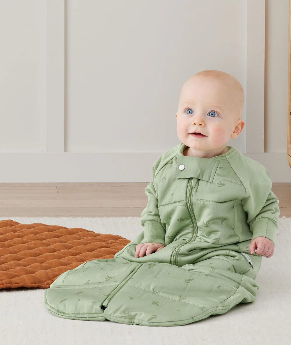Ergopouch sleep suit bag in willow green 2.5 Tog