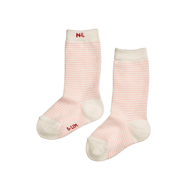 Nature baby organic socks - pink stripe