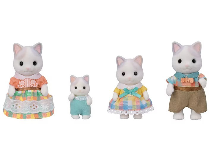 Sylvanian Families Latte Cat Family