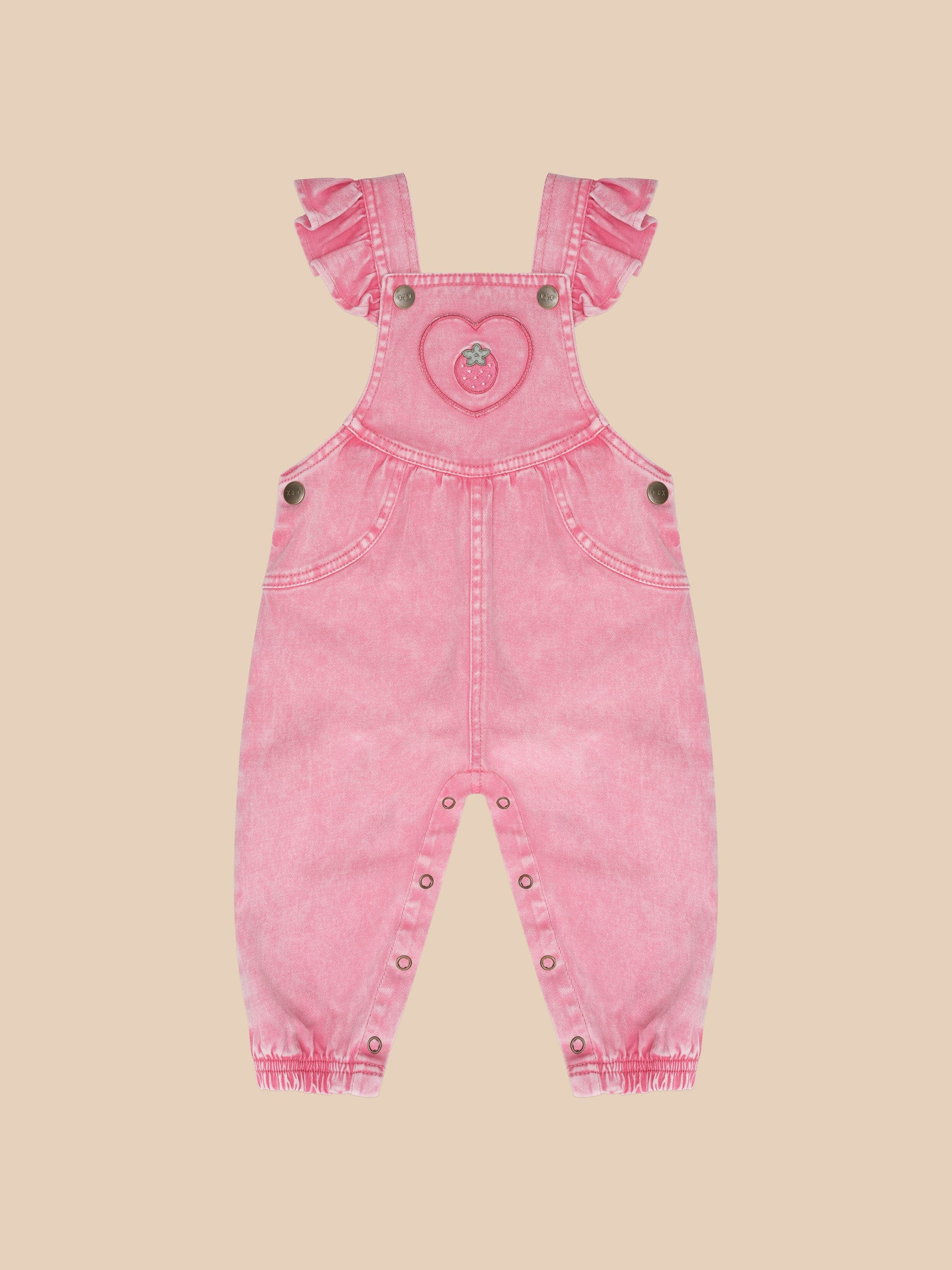 Huxbaby Berry Vintage Overall Berry in Pink